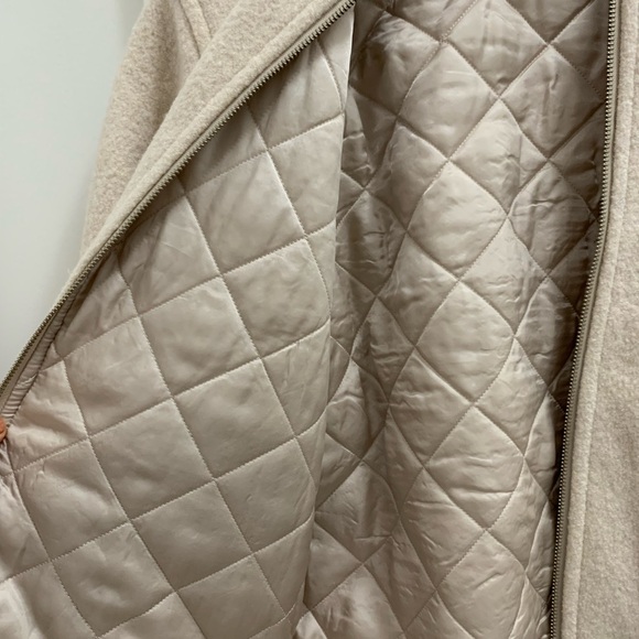 Wilfred free stable 100% wool Cream Bomber Jacket XS fits M/L - Picture 5 of 8